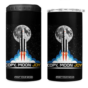 Copy Moon Joy 4 in 1 Can Cooler Tumbler Rocket Launch Full Moon TS14 One Size: 16 oz Black Print Your Wear