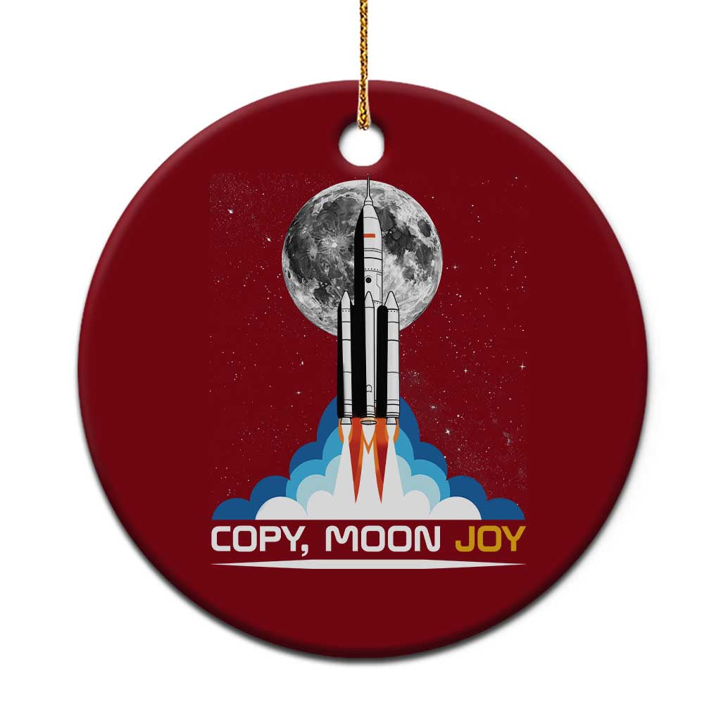 Copy Moon Joy Ceramic Ornament Rocket Launch Full Moon TS14 1pc Red Print Your Wear
