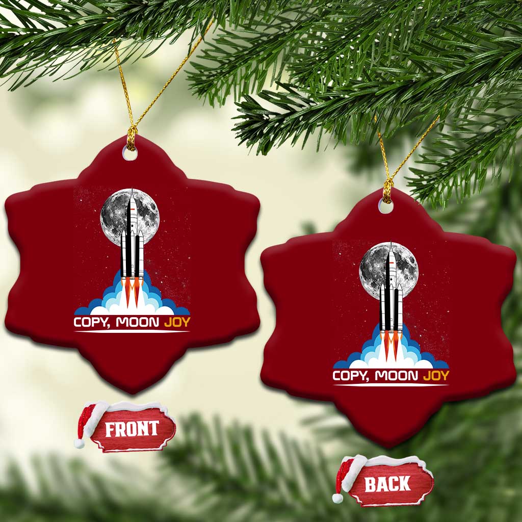 Copy Moon Joy Ceramic Ornament Rocket Launch Full Moon TS14 Print Your Wear