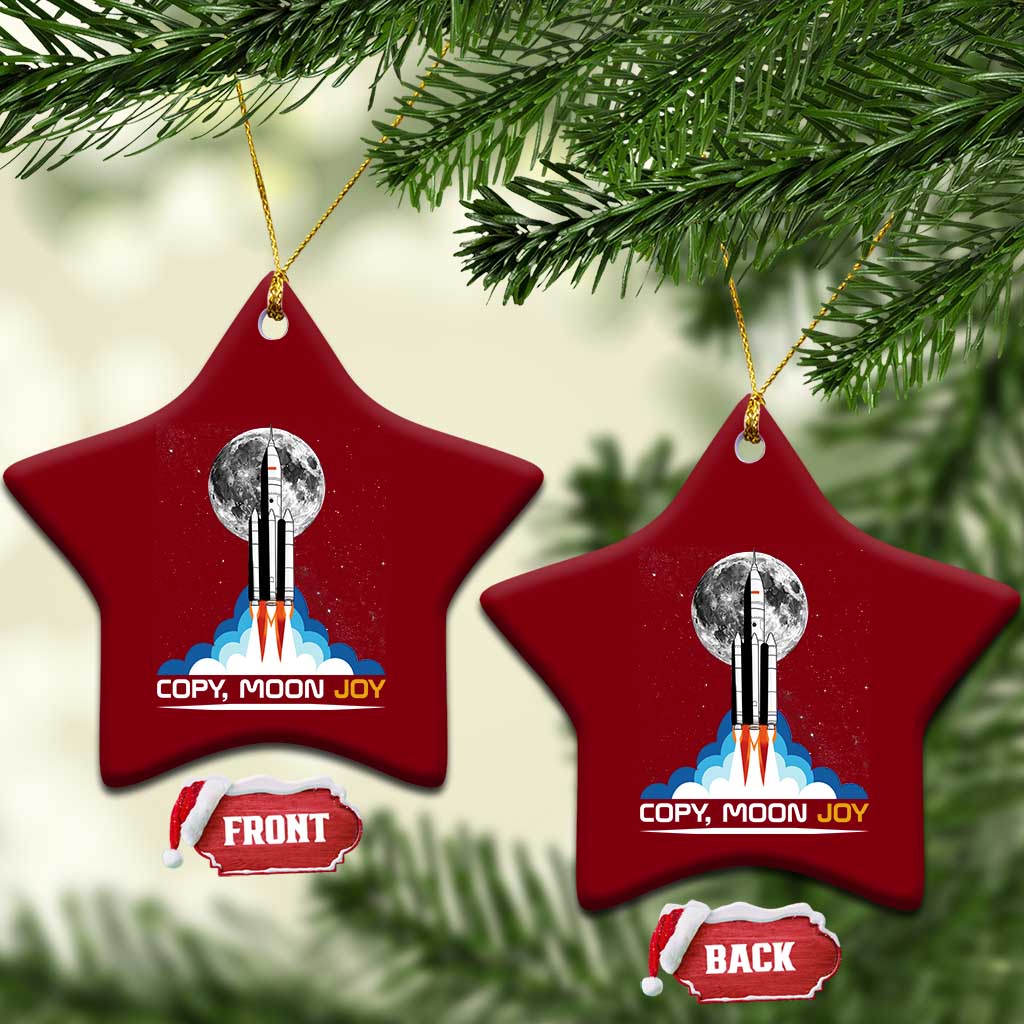 Copy Moon Joy Ceramic Ornament Rocket Launch Full Moon TS14 Print Your Wear
