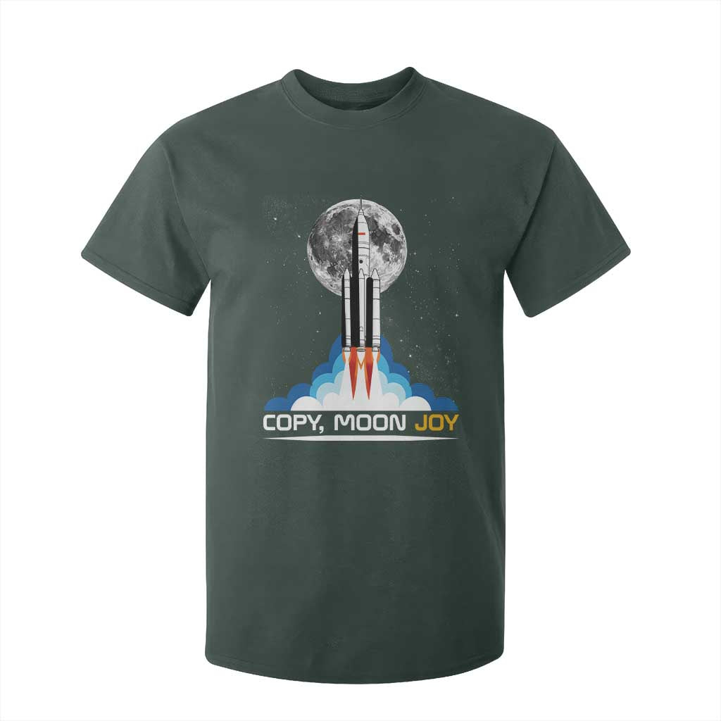 Copy Moon Joy T Shirt For Kid Rocket Launch Full Moon TS14 Dark Forest Green Print Your Wear
