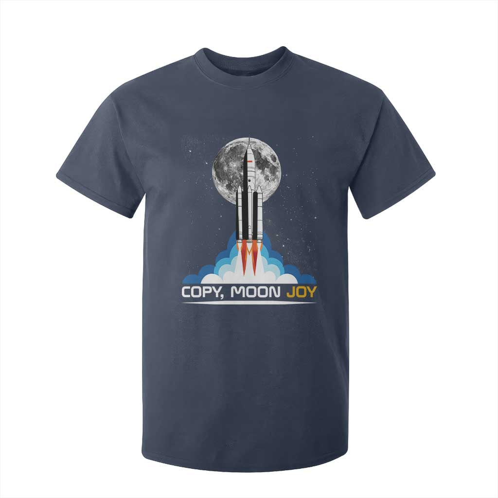Copy Moon Joy T Shirt For Kid Rocket Launch Full Moon TS14 Navy Print Your Wear