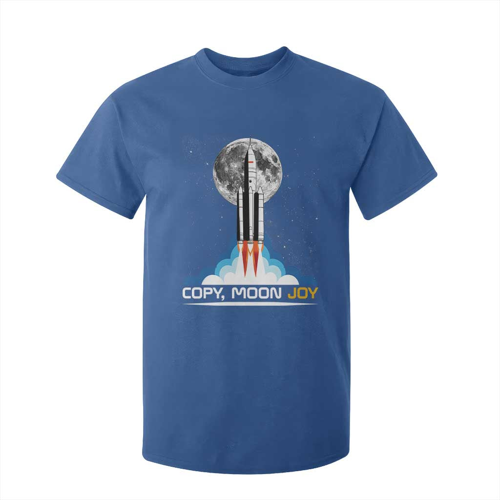 Copy Moon Joy T Shirt For Kid Rocket Launch Full Moon TS14 Royal Blue Print Your Wear