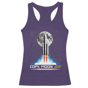 Copy Moon Joy Racerback Tank Top Rocket Launch Full Moon TS14 Purple Print Your Wear