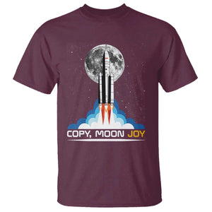 Copy Moon Joy T Shirt Rocket Launch Full Moon TS14 Maroon Print Your Wear