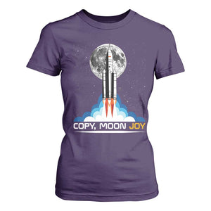 Copy Moon Joy T Shirt For Women Rocket Launch Full Moon TS14 Purple Print Your Wear