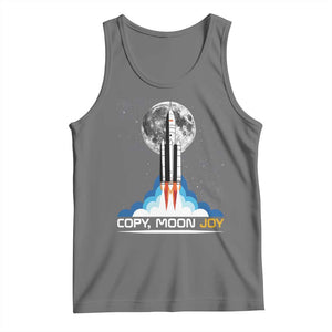 Copy Moon Joy Tank Top Rocket Launch Full Moon TS14 Black Heather Print Your Wear