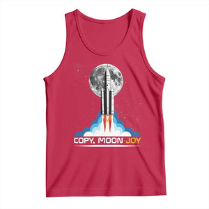 Copy Moon Joy Tank Top Rocket Launch Full Moon TS14 Red Print Your Wear