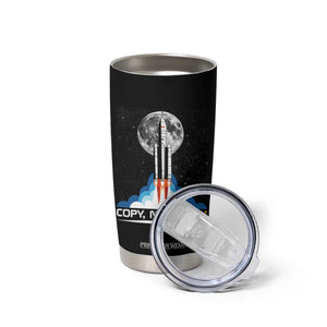 Copy Moon Joy Tumbler Cup Rocket Launch Full Moon TS14 Print Your Wear