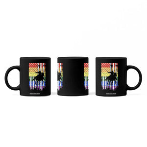 Rodeo Gay Cowboy Western LGBTQ Rainbow Flag Coffee Mug TS14 Print Your Wear