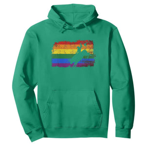 Rodeo Cowboy Bull Rider Western LGBTQ Rainbow Flag Hoodie TS14 Irish Green Print Your Wear
