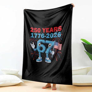 250th America Anniversary Throw Blanket Funny Italian Brainrot Meme 4th of July TS14 Print Your Wear