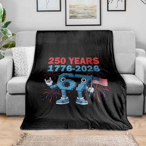 250th America Anniversary Throw Blanket Funny Italian Brainrot Meme 4th of July TS14 Print Your Wear