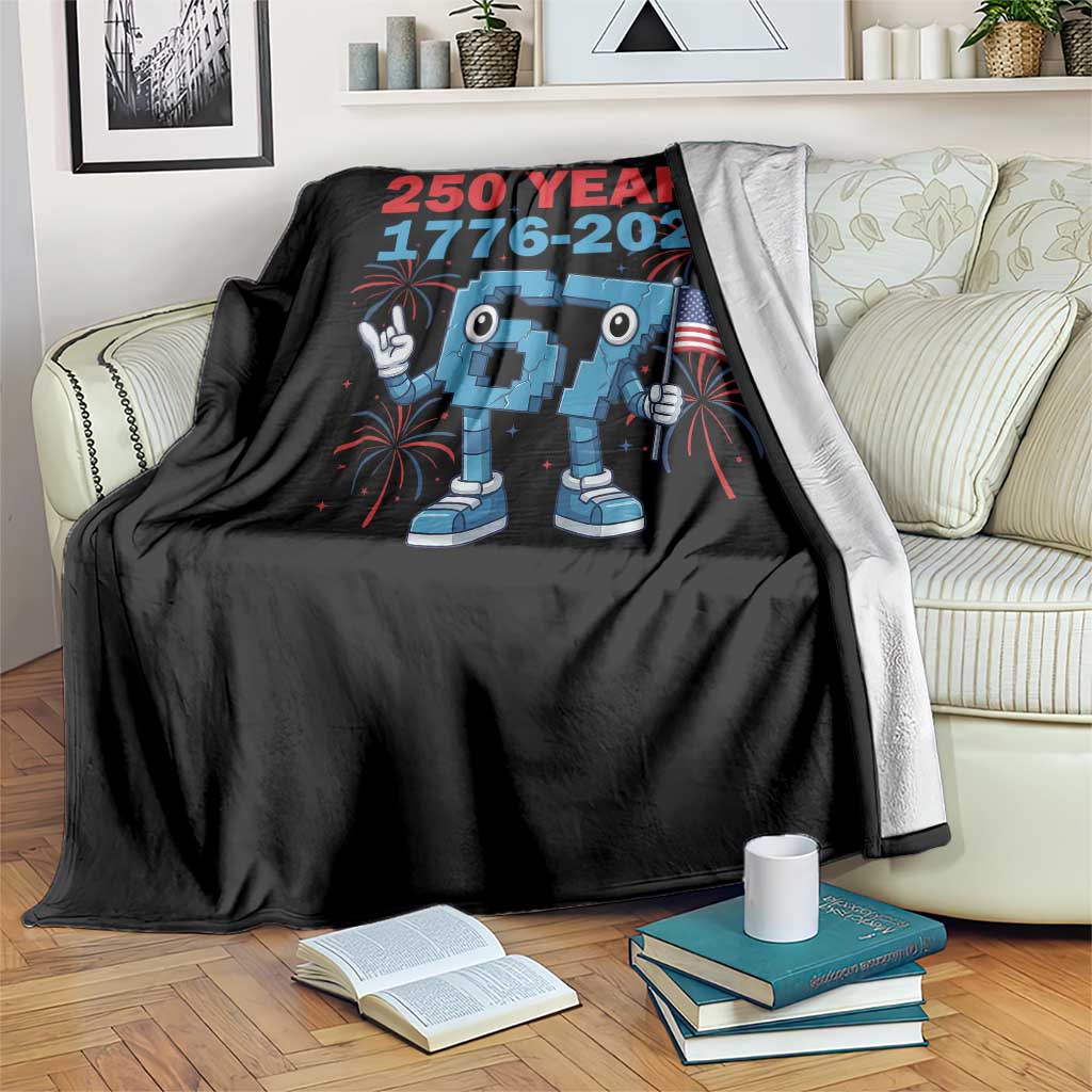 250th America Anniversary Throw Blanket Funny Italian Brainrot Meme 4th of July TS14 Print Your Wear