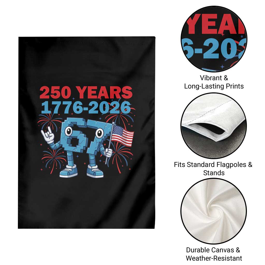 250th America Anniversary Garden Flag Funny Italian Brainrot Meme 4th of July TS14 Print Your Wear