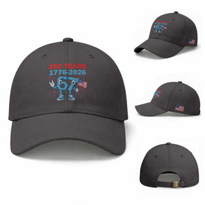 250th America Anniversary Baseball Cap Funny Italian Brainrot Meme 4th of July