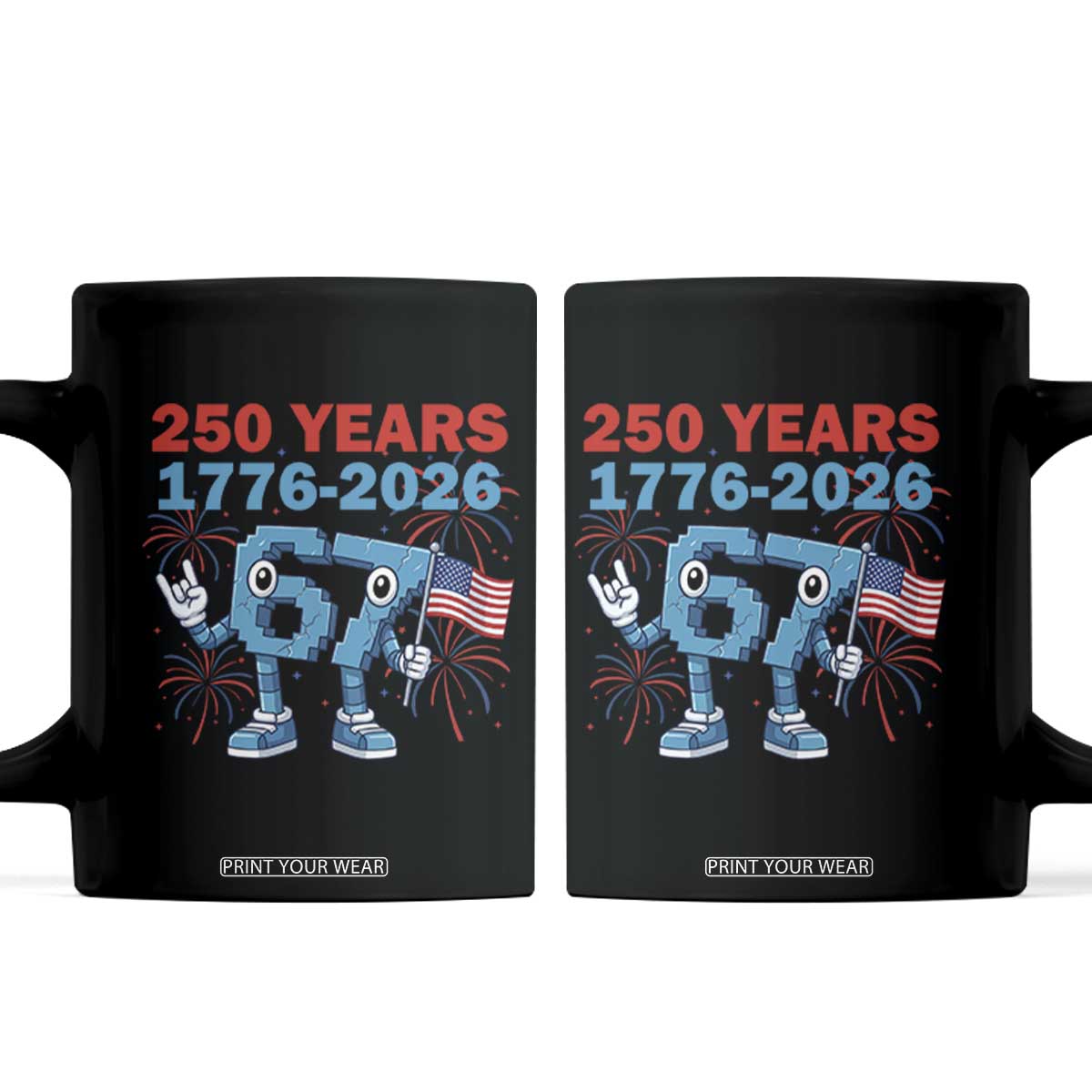 250th America Anniversary Coffee Mug Funny Italian Brainrot Meme 4th of July