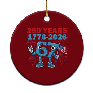 250th America Anniversary Ceramic Ornament Funny Italian Brainrot Meme 4th of July TS14 1pc Red Print Your Wear