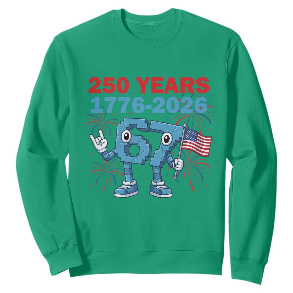 250th America Anniversary Sweatshirt Funny Italian Brainrot Meme 4th of July TS14 Irish Green Print Your Wear