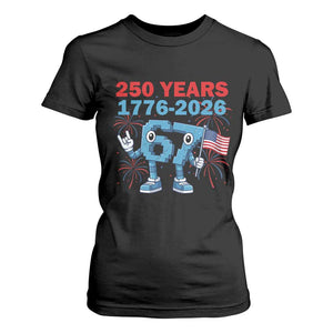 250th America Anniversary T Shirt For Women Funny Italian Brainrot Meme 4th of July TS14 Black Print Your Wear