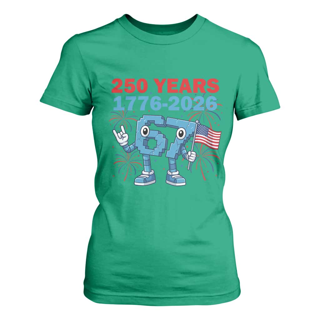 250th America Anniversary T Shirt For Women Funny Italian Brainrot Meme 4th of July TS14 Irish Green Print Your Wear