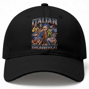 Funny Italian Brainrot Meme 4th of July Baseball Cap