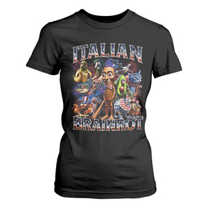Funny Italian Brainrot Meme 4th of July T Shirt For Women TS14 Black Print Your Wear