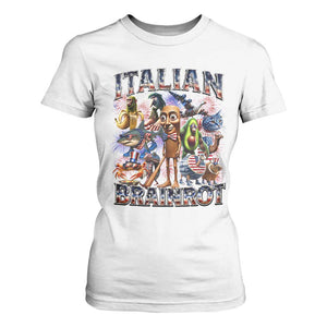 Funny Italian Brainrot Meme 4th of July T Shirt For Women TS14 White Print Your Wear