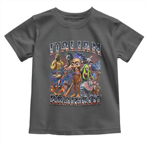 Funny Italian Brainrot Meme 4th of July Toddler T Shirt TS14 Dark Heather Print Your Wear