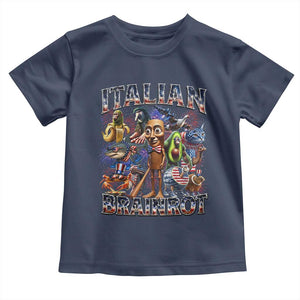 Funny Italian Brainrot Meme 4th of July Toddler T Shirt TS14 Navy Print Your Wear