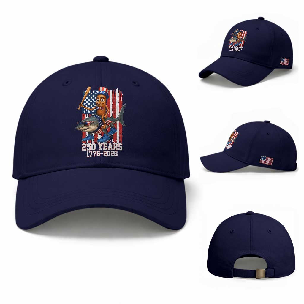 250th America Anniversary Baseball Cap Funny Tung Tung Tung Sahur Tralalero Tralala 4th of July
