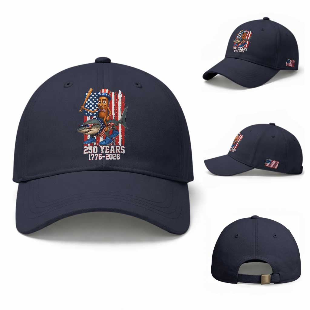 250th America Anniversary Baseball Cap Funny Tung Tung Tung Sahur Tralalero Tralala 4th of July