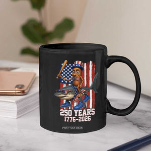 250th America Anniversary Coffee Mug Funny Tung Tung Tung Sahur Tralalero Tralala 4th of July