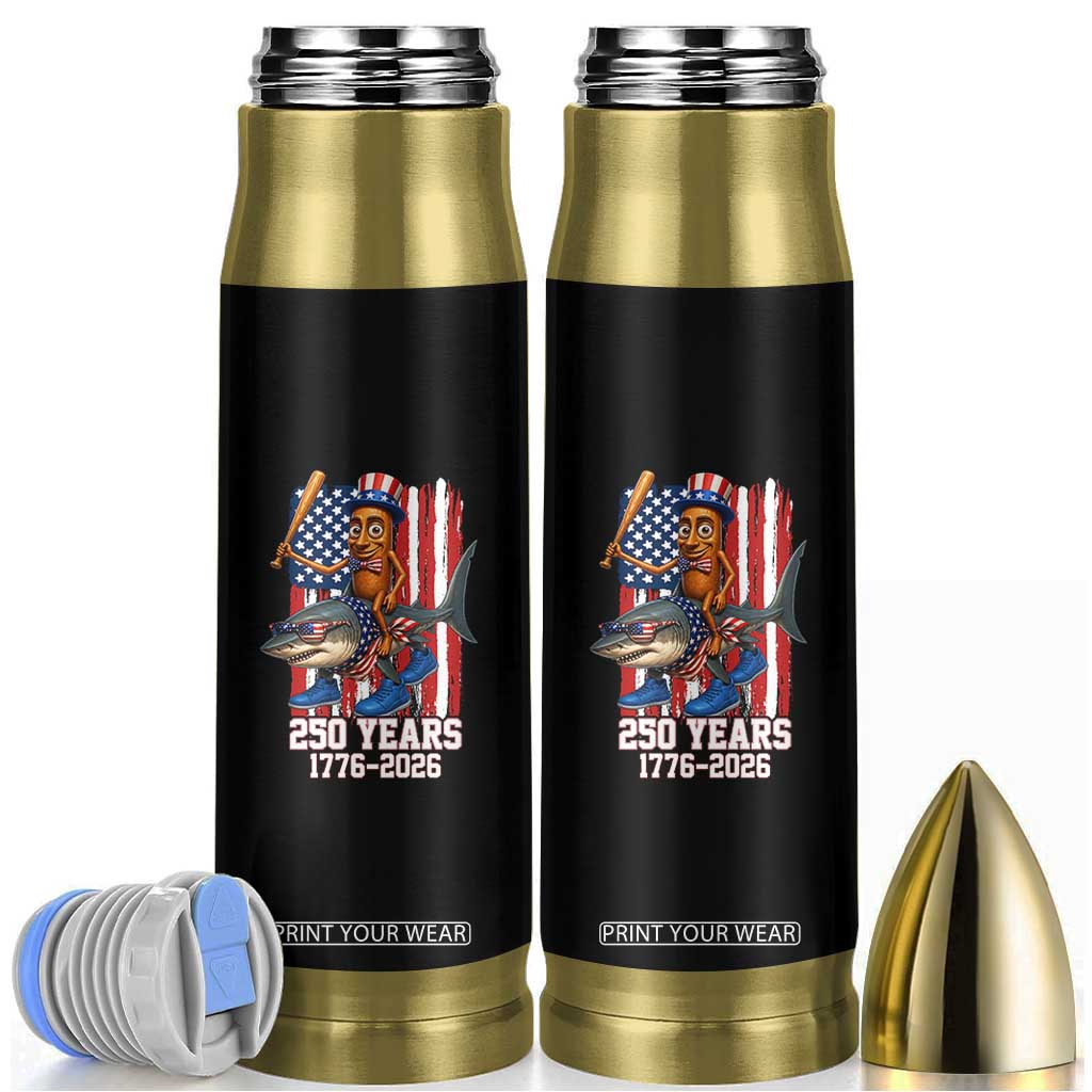 250th America Anniversary Bullet Tumbler Funny Tung Tung Tung Sahur Tralalero Tralala 4th of July TS14 Black Print Your Wear