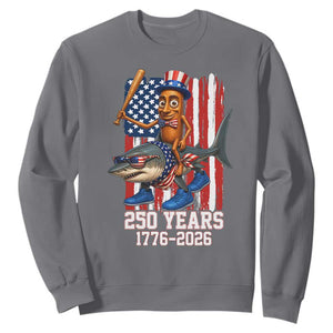 250th America Anniversary Sweatshirt Funny Tung Tung Tung Sahur Tralalero Tralala 4th of July
