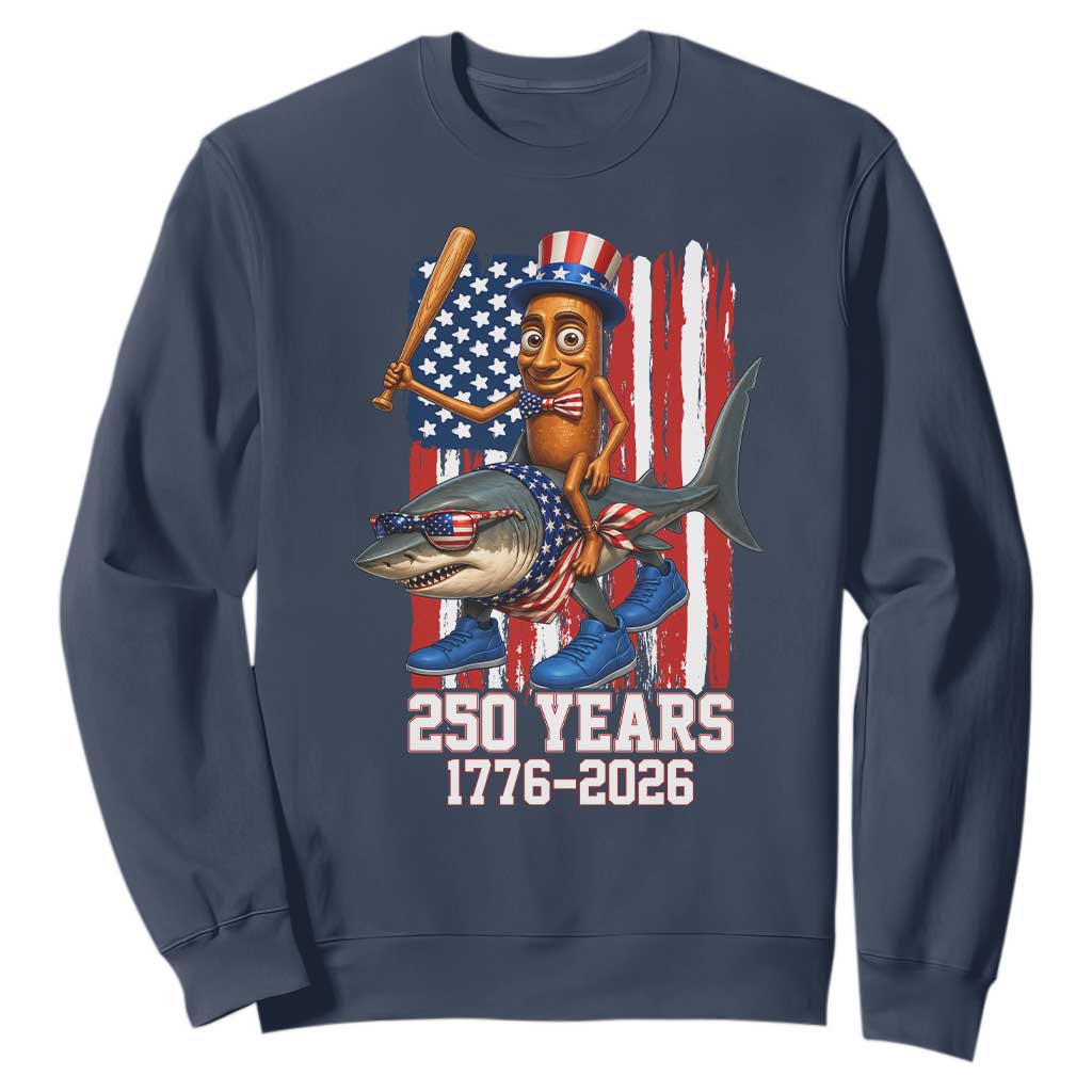 250th America Anniversary Sweatshirt Funny Tung Tung Tung Sahur Tralalero Tralala 4th of July