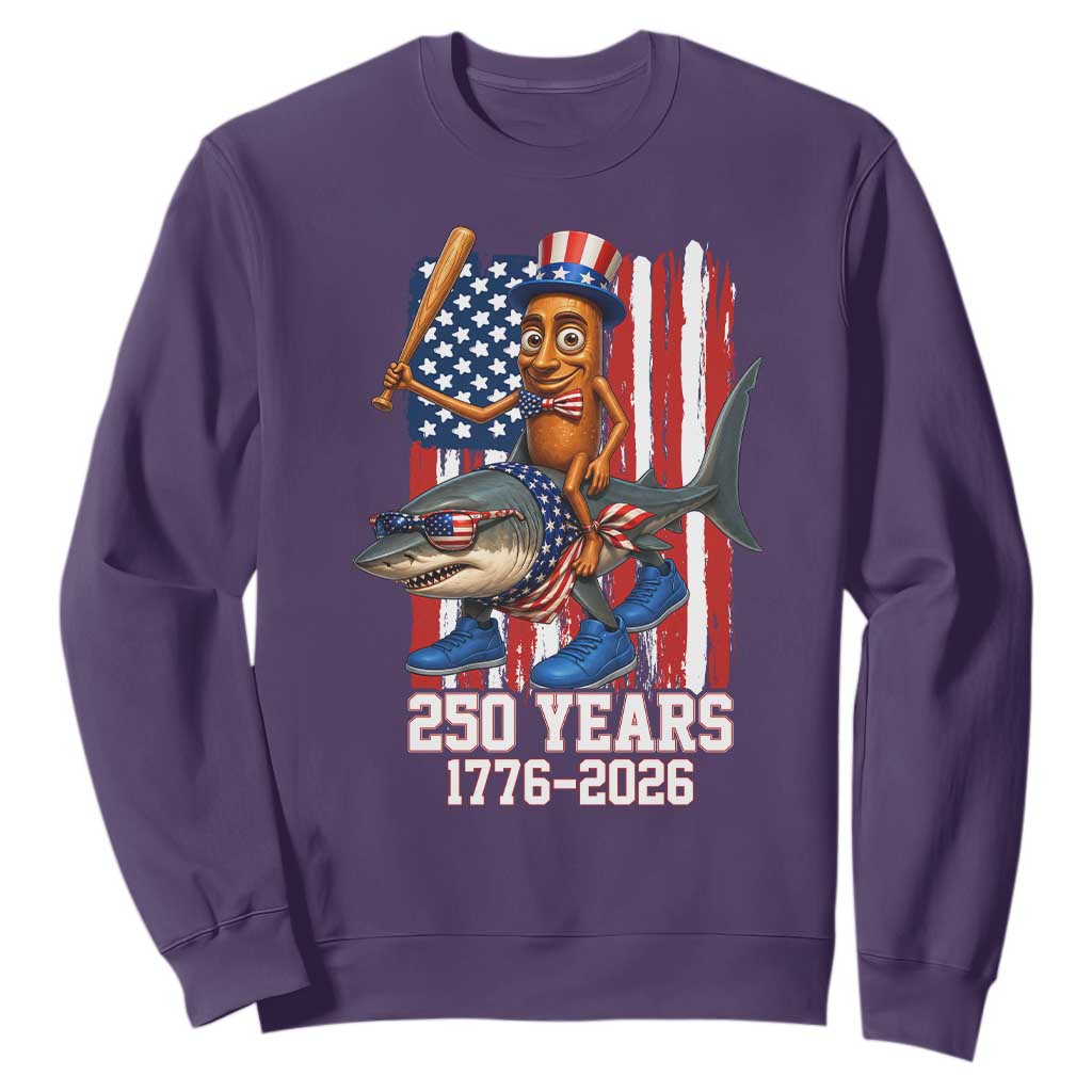 250th America Anniversary Sweatshirt Funny Tung Tung Tung Sahur Tralalero Tralala 4th of July