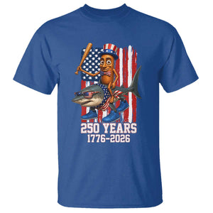 250th America Anniversary T Shirt Funny Tung Tung Tung Sahur Tralalero Tralala 4th of July