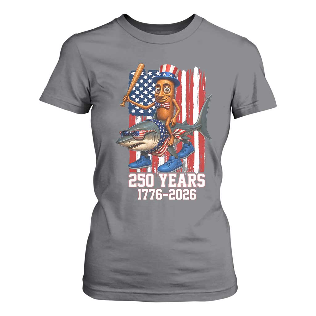 250th America Anniversary T Shirt For Women Funny Tung Tung Tung Sahur Tralalero Tralala 4th of July