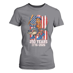 250th America Anniversary T Shirt For Women Funny Tung Tung Tung Sahur Tralalero Tralala 4th of July