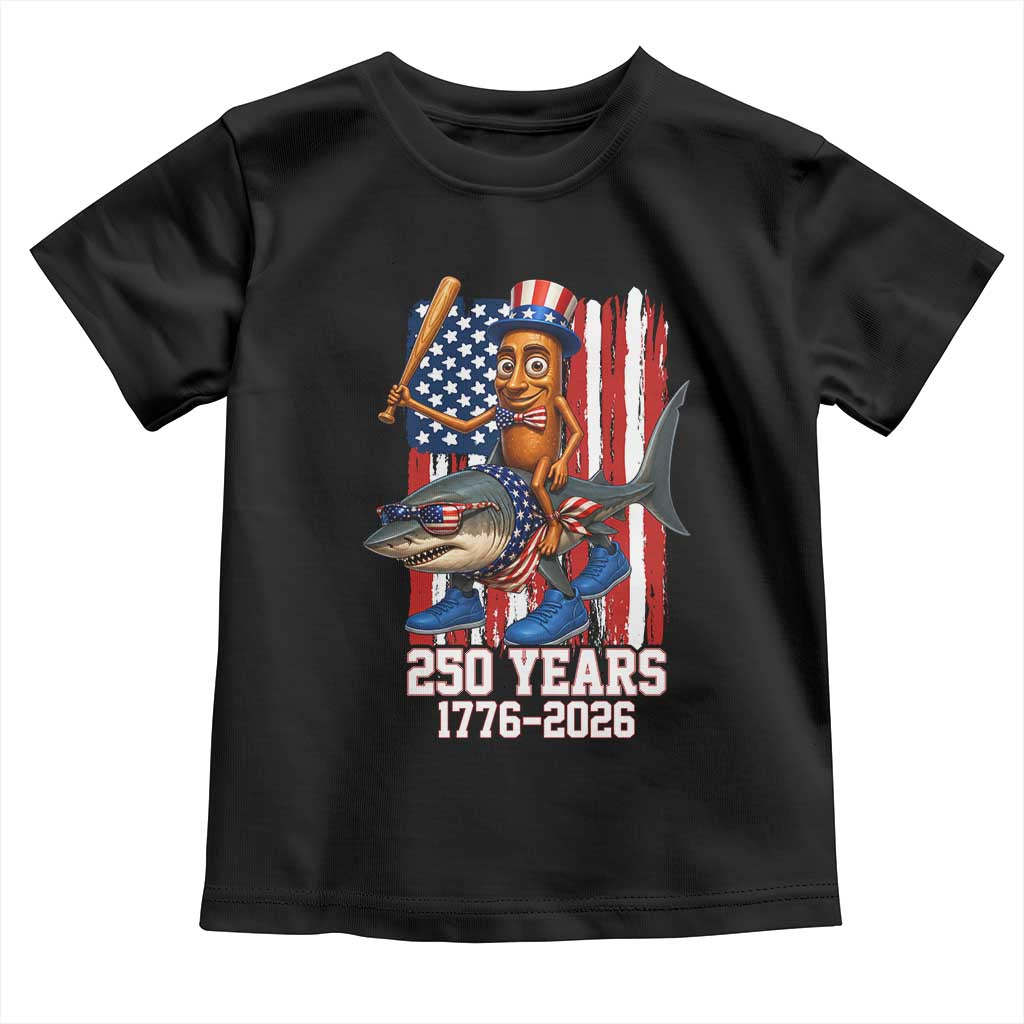 250th America Anniversary Toddler T Shirt Funny Tung Tung Tung Sahur Tralalero Tralala 4th of July