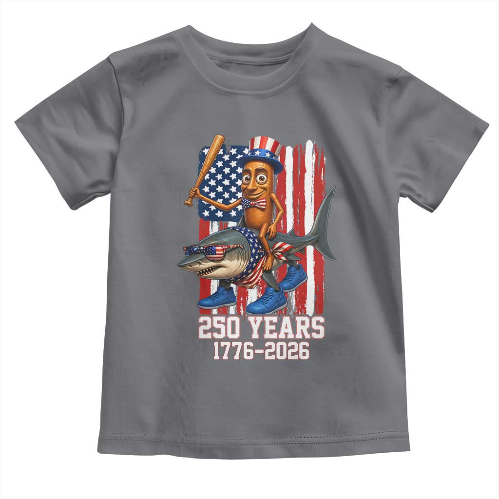 250th America Anniversary Toddler T Shirt Funny Tung Tung Tung Sahur Tralalero Tralala 4th of July