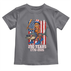 250th America Anniversary Toddler T Shirt Funny Tung Tung Tung Sahur Tralalero Tralala 4th of July