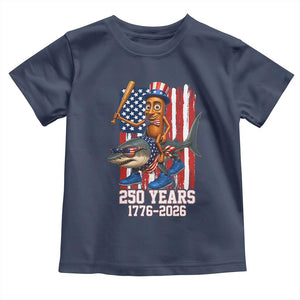 250th America Anniversary Toddler T Shirt Funny Tung Tung Tung Sahur Tralalero Tralala 4th of July