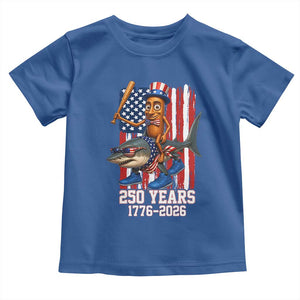 250th America Anniversary Toddler T Shirt Funny Tung Tung Tung Sahur Tralalero Tralala 4th of July