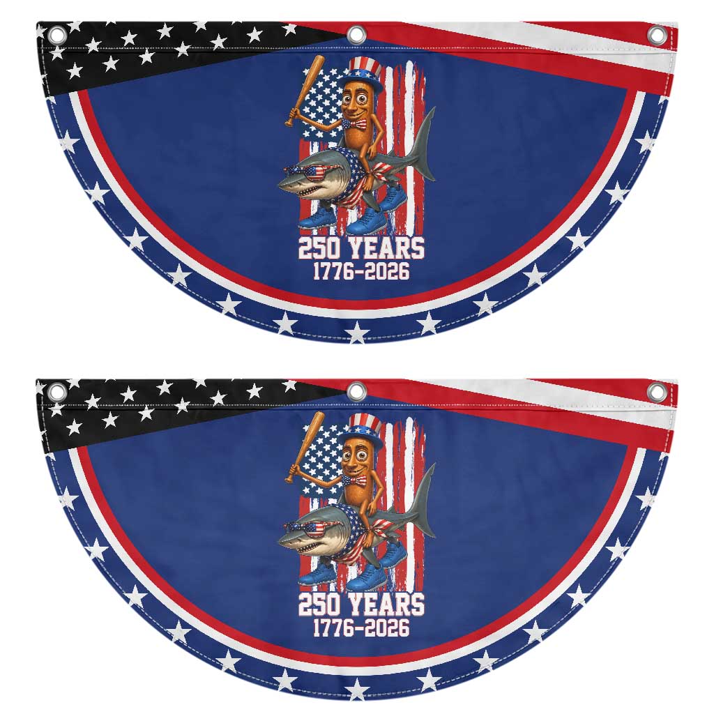 250th America Anniversary Patriotic Fan Flag Funny Tung Tung Tung Sahur Tralalero Tralala 4th of July