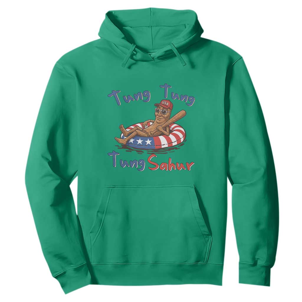 Tung Tung Tung Sahur Italian Brainrot 4th of July Hoodie