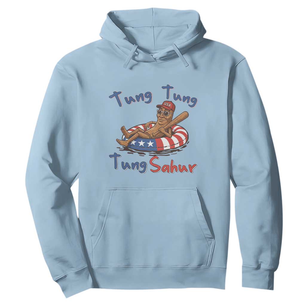Tung Tung Tung Sahur Italian Brainrot 4th of July Hoodie