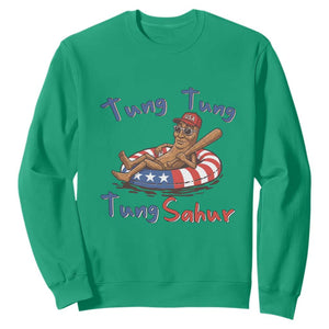 Tung Tung Tung Sahur Italian Brainrot 4th of July Sweatshirt