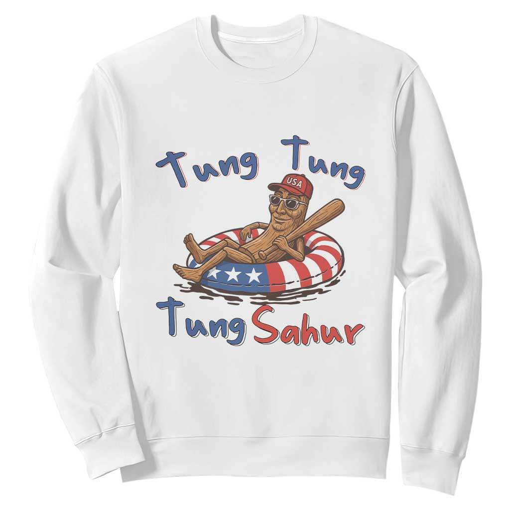 Tung Tung Tung Sahur Italian Brainrot 4th of July Sweatshirt